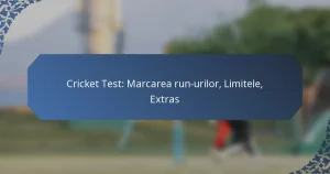 Cricket Test: Marcarea run-urilor, Limitele, Extras