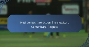 Meci de test: Interacțiuni între jucători, Comunicare, Respect