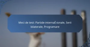 Meci de test: Partide internaționale, Serii bilaterale, Programare