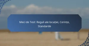 Meci de Test: Reguli ale locației, Cerințe, Standarde